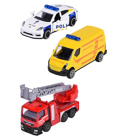 Majorette Toys - 3 Parts - Rescue vehicles