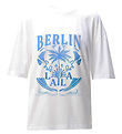 T-Shirt Lala Berlin - Celia - Lala Palm White