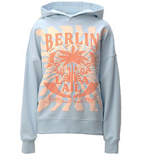 Sweat à Capuche Lala Berlin - Irina - Sunset Palm Cachemire Blue Sweat à Capuche Lala Berlin - Irina - Sunset Palm Cachemire Blue