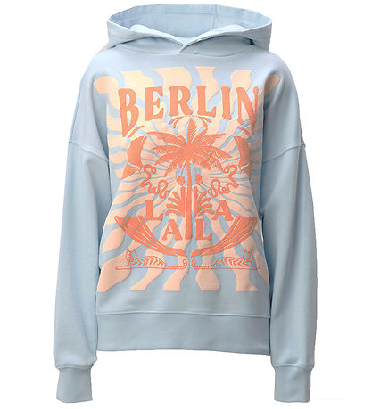 Lala Berlin Hoodie - Irina - Sunset Palm Cashmere Blue