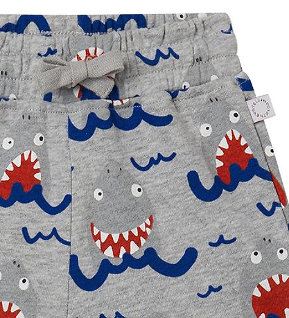 Stella McCartney Kids 스웨트 반바지 - 그레이 멜란지 포함 샤크스