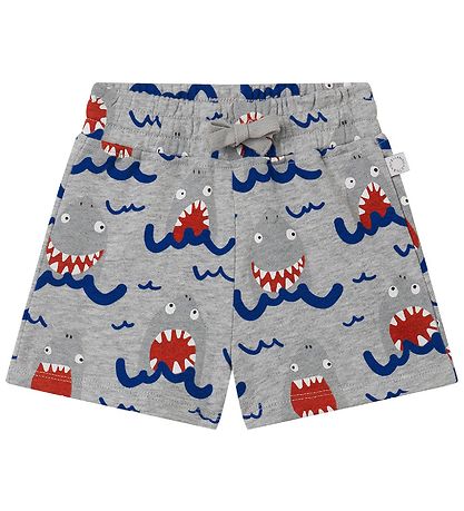 Stella McCartney Kids 스웨트 반바지 - 그레이 멜란지 포함 샤크스