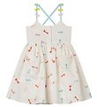 Stella McCartney Kids Kleid - Weiß m. Schleifen Stella McCartney Kids Kleid - Weiß m. Schleifen
