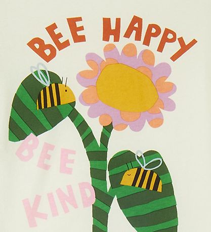 Stella McCartney Kids T-Shirt - Wit m. Bloem