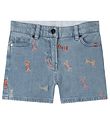 Stella McCartney Kids Denimshorts - Celeste w. Bows Stella McCartney Kids Denimshorts - Celeste w. Bows