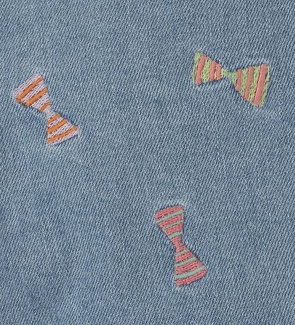 Stella McCartney Kids 데님 반바지 - 셀레스테 포함 리본