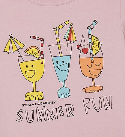 Stella McCartney Kids T-shirt - Pink w. Drinks