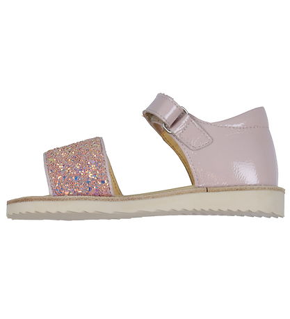 Angulus Sandals - Pale Rose/Rose Glitter