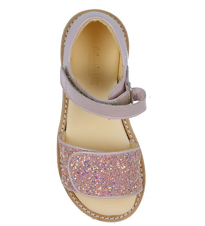 Angulus Sandals - Pale Rose/Rose Glitter