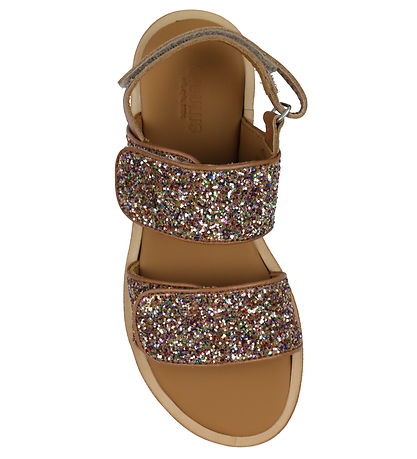 Angulus Sandals - Tan/Multi Glitter