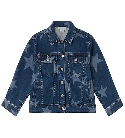 Stella McCartney Kids Denim Jacket - Blue/White w. Stars