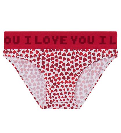 Stella McCartney Kids Bikini - UV50+ - White/Red w. Hearts