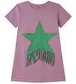Stella McCartney Kids Kjóll - Fjólublátt/Grænt M. Rhinestone/Kög