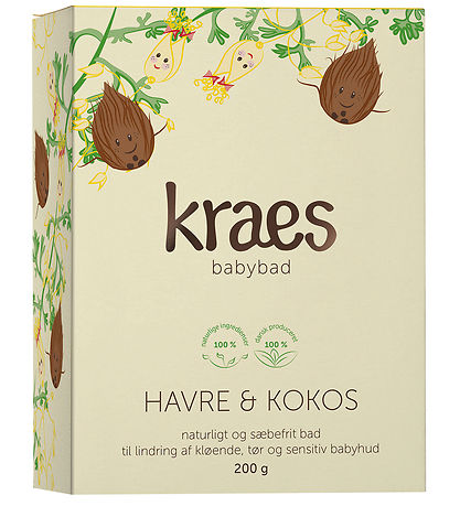 Kraes Baby bath - Oats & Coir - 200 g Kraes Baby bath - Oats & Coir - 200 g