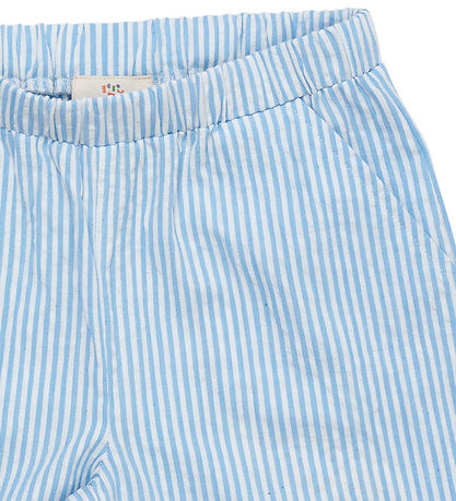 Copenhagen Colors Stuttbuxur - Sky Blue/Cream Stripe