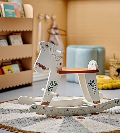 Bloomingville Mini Rocking Horse - Red - White