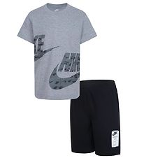 Nike Shorts Set - Shorts/T-shirt - Black/Grey Nike Shorts Set - Shorts/T-shirt - Black/Grey