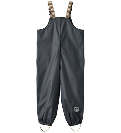Wheat Rain Pants w. Suspenders - PU - Charlo - Ink