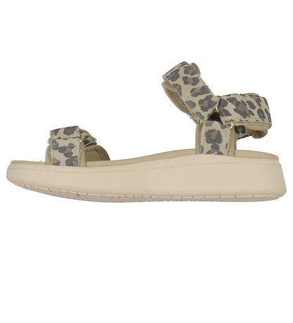 Woden Sandals - Line Suede - Leopard