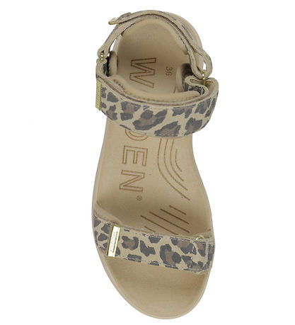 Woden Sandals - Line Suede - Leopard