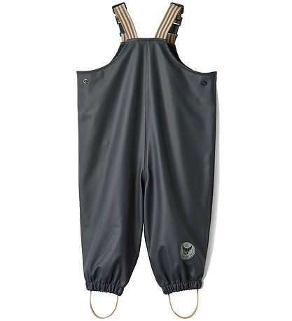 Wheat Rain Pants w. Suspenders - PU - Charlo - Ink Wheat Rain Pants w. Suspenders - PU - Charlo - Ink