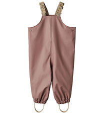 Wheat Rain Pants w. Suspenders - PU - Charlo - Dusty Lilac Wheat Rain Pants w. Suspenders - PU - Charlo - Dusty Lilac