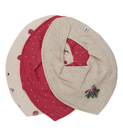 Pippi Baby Lätzchen - 3er-Pack - True Red