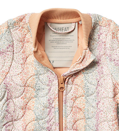 Wheat Thermo Jacket - Loui - Rainbow Flowers