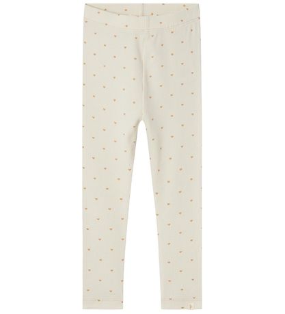 Lil´Atelier Leggings - Rib - NmfGago - Noos - TurtleDove Heart Lil´Atelier Leggings - Rib - NmfGago - Noos - TurtleDove Heart