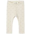 Lil´Atelier Leggings - Rib - NmfGago - Noos - TurtleDove Heart Lil´Atelier Leggings - Rib - NmfGago - Noos - TurtleDove Heart