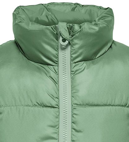Kids Only Puffer Vest - Reversible - KogNewRicky - Hedge Green/F