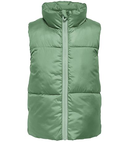 Kids Only Puffer Vest - Reversible - KogNewRicky - Hedge Green/F