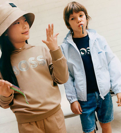BOSS Jacket - Light Blue/White Striped