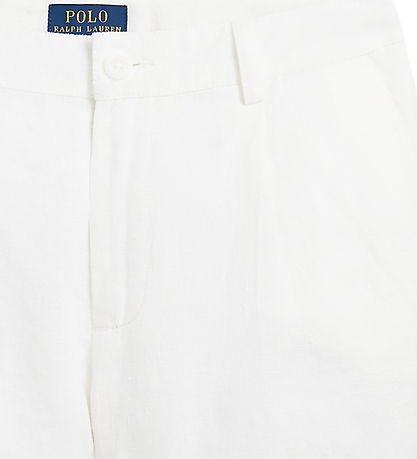 Polo Ralph Lauren 반바지 - 린넨 - 데크워시 화이트