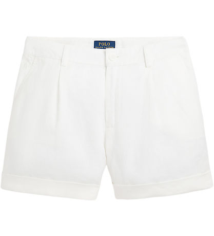 Polo Ralph Lauren 반바지 - 린넨 - 데크워시 화이트
