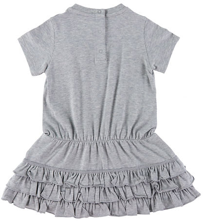 Moncler Dress - Grey Melange w. Ruffles Moncler Dress - Grey Melange w. Ruffles