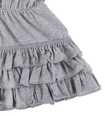 Moncler Dress - Grey Melange w. Ruffles Moncler Dress - Grey Melange w. Ruffles