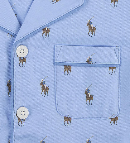 Polo Ralph Lauren Pyjama Set - Elite Blue w. Logos Polo Ralph Lauren Pyjama Set - Elite Blue w. Logos