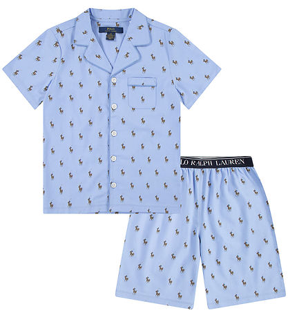 Polo Ralph Lauren Pyjama Set - Elite Blue w. Logos Polo Ralph Lauren Pyjama Set - Elite Blue w. Logos
