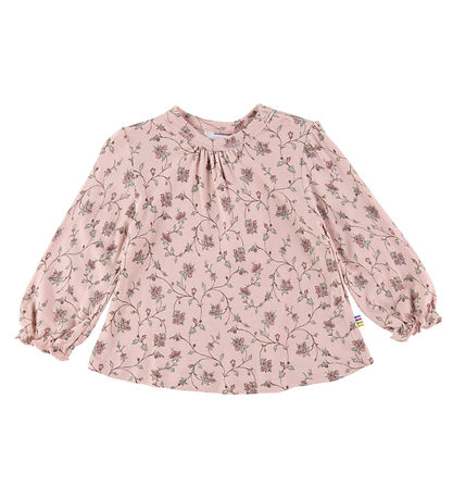 Joha Blouse - Bamboo - Dusty Pink w. Flowers