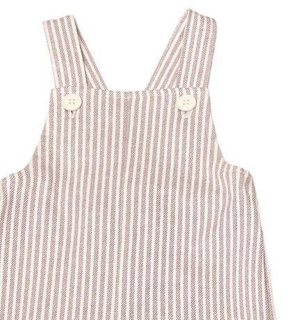 Joha Overalls - Dusty Purple/White