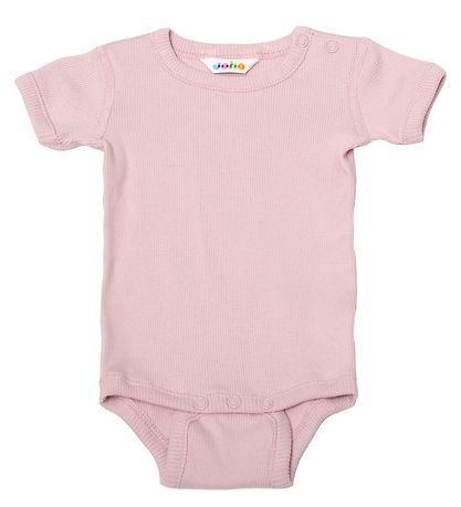 Joha Bodysuit s/s - Rib - Dusty Pink Joha Bodysuit s/s - Rib - Dusty Pink