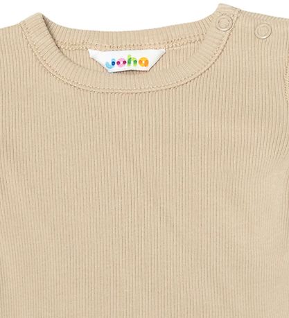 Joha Bodysuit s/s - Rib - Beige