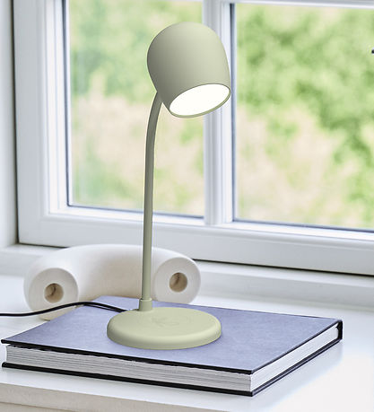 Kreafunk Lamp w. Charger + Speaker - Ellie - Dusty Olive