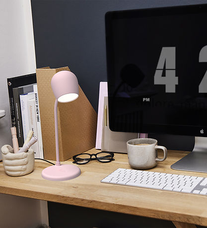 Kreafunk Lamp w. Charger + Speaker - Ellie - Dusty Rose