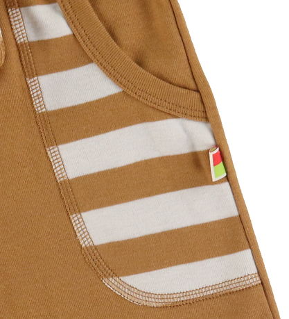 Katvig Shorts - Brown/White Striped