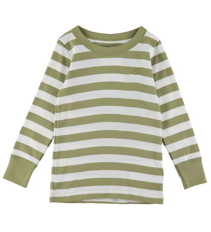 Katvig Blouse - Green/White Striped