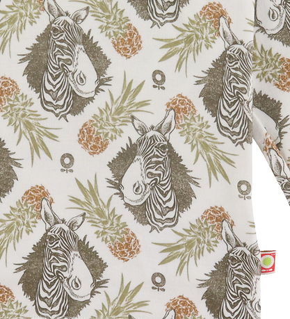 Katvig T-Shirt - Weiß m. Tropisch Print