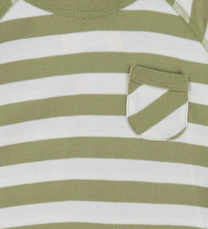 Blouse Katvig - Vert/Blanc Rayures