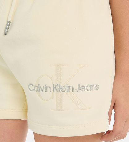 Calvin Klein Shorts - Monogram Logo - Papyrus Calvin Klein Shorts - Monogram Logo - Papyrus